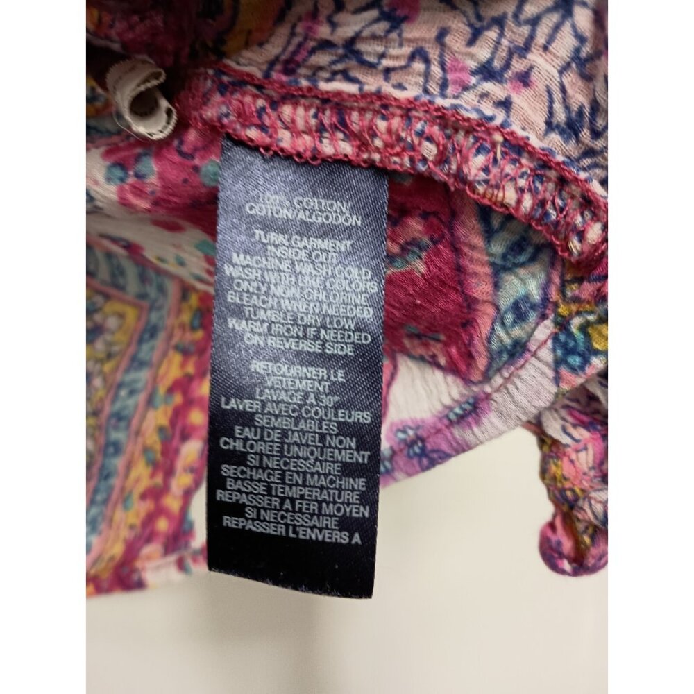 Chaps Multicolor Patterned Blouse - Picture 7 of 11